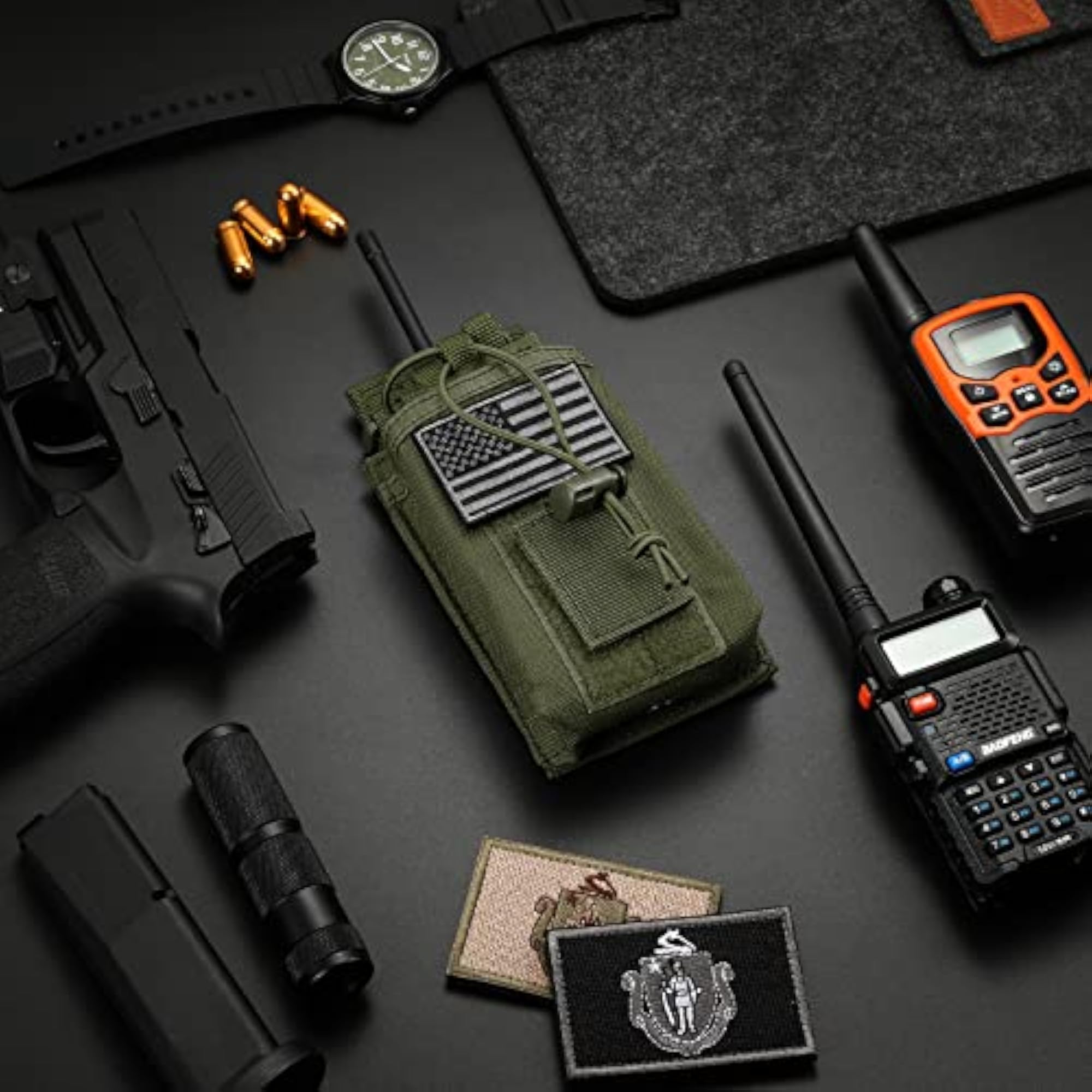 Tactical Radio Holder Holster Molle Pouch